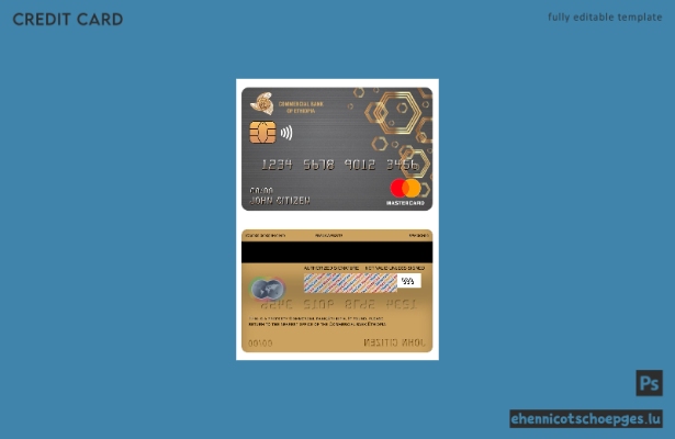 Ethiopia Commercial Bank Mastercard Beispielvorschau